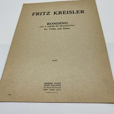 Fritz Kreisler Rondino on a theme by Beethoven for Violin and Piano Sheet Music