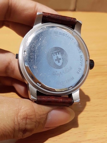 Vintage Toyata Camry Saphirglas Cobra Echtleder Swiss Uhr Limitiert - Bild 9 von 12