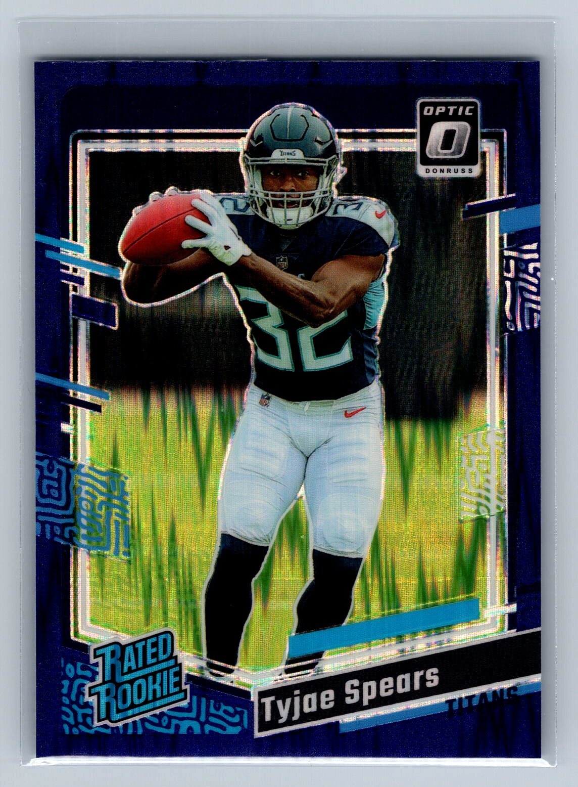 2023 Donruss Optic Tyjae Spears #297 Purple Shock Titans