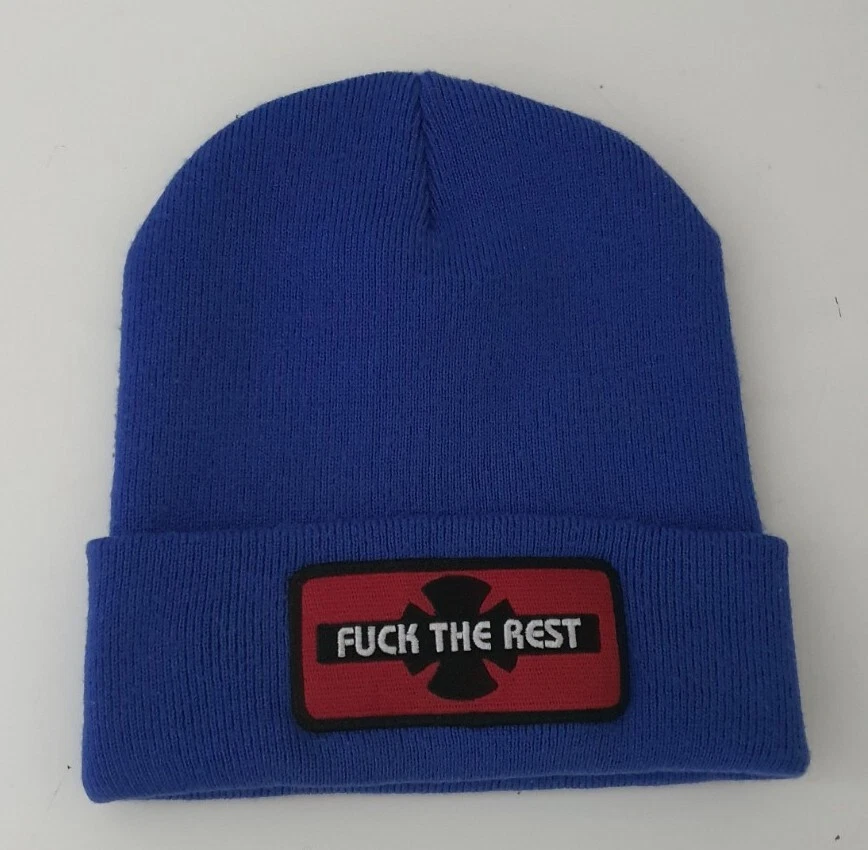 FW12 Supreme x Independent UCK THE REST olive beanie vintage Very Rare