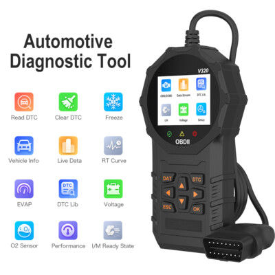 OBD2 Scanner Code Reader Engine Faults Realtime Diagno Battery Performance Tests