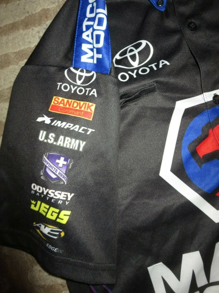 Camiseta deportiva de carreras Antron Brown NHRA Matco Tools Top Fuel Dragster adulto pequeña Foto 2 de 3