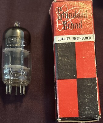 NOS JAN & Tung sol 12AV7 Electron Tube 60s Copper Inner In Great Shape Vintage