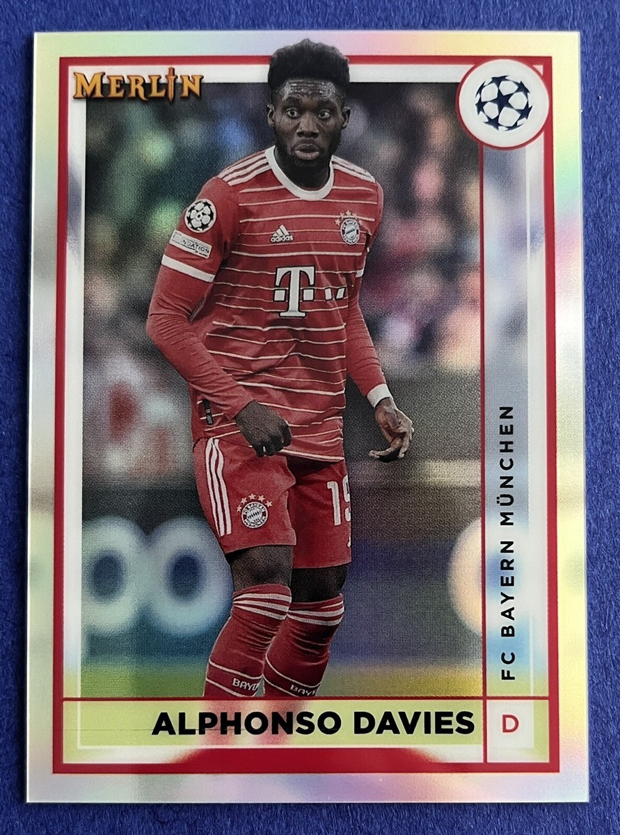 Alphonso Davies 2022-23 Topps Merlin Chrome UEFA REFRACTOR #55