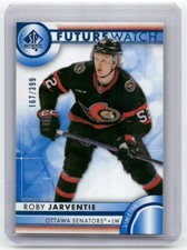 ROBY JARVENTIE 2023-24 SP Authentic FUTURE WATCH BLUE RC 167/399 Senators #173