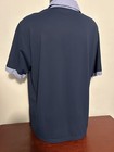 Walter Hogan men's size Large L Navy Blue Polo Chambray Collar/Sleeve EUC — photo 5