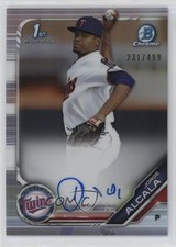 2019 Bowman Chrome Prospects Refractor 231/499 Jorge Alcala #CPA-JA Auto 1b3