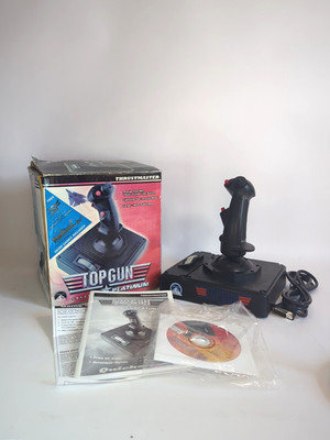 VTG 1996 Paramount Top Gun Thrustmaster 15 Pin Port Joystick Complete Untested 