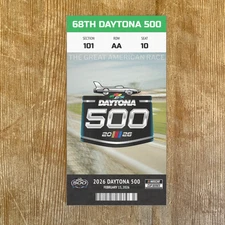 2026 DAYTONA 500 Customizable Replica Ticket Stub at Customize Any Seat Info
