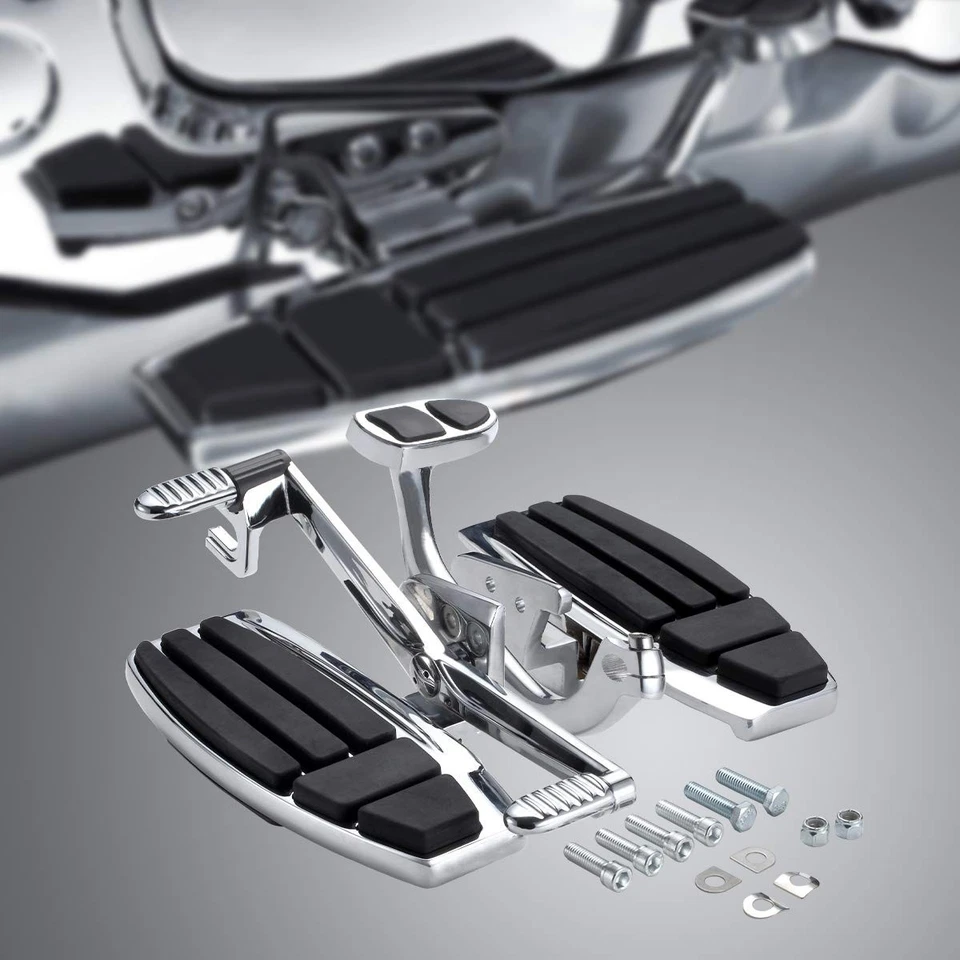 Kit de clavijas de pie de conductor para tablero de piso de motocicleta apto para Honda Goldwing Foto 2 de 4