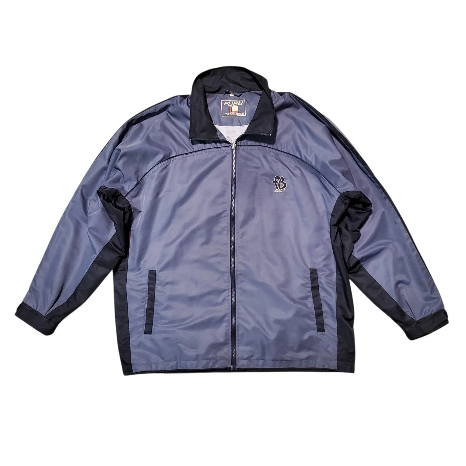 Vintage Y2K Fubu The Collection Gray Casual Windbreaker - Large - product detail image 4