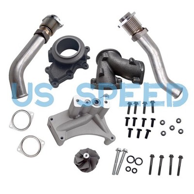 Turbo Pedestal Non-EBP Valve Upgraded 5+5 Wheel & Up Pipes For 99.5-03 Ford 7.3L