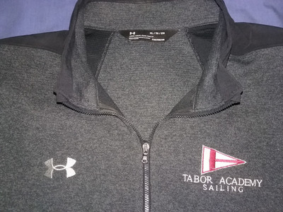 NEW Tabor Academy Sailing XL Under Armour Cold Gear Loose Zip Pullover Shirt RAR