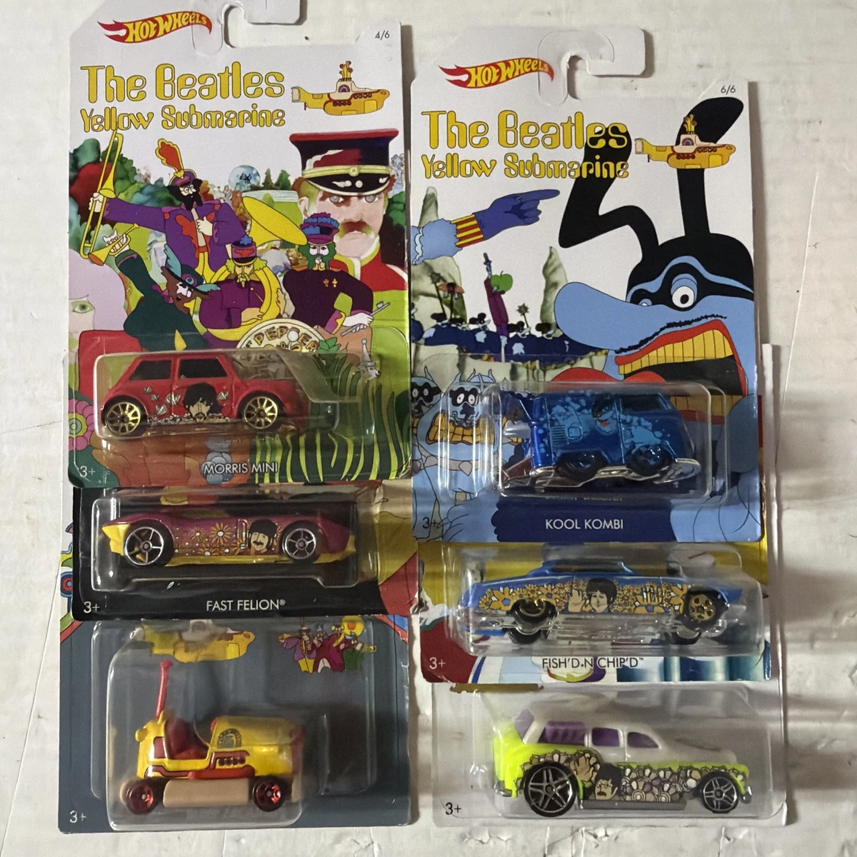 Hot Wheels The Beatles Yellow Submarine Contemporary Diecast Cars