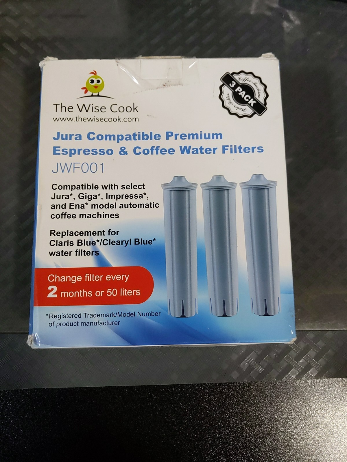 Replacement Jura Claris Blue JWF001  Espresso & Coffee Water