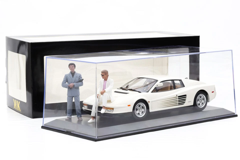 KK Scale 1 18 FERRARI TESTAROSSA WHITE MIAMI VICE 1984 Modellauto - KKDC180502