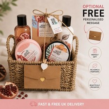 Pamper Hamper Spa Gift Set Cute Basket Free Postage Personalised Gift for Her