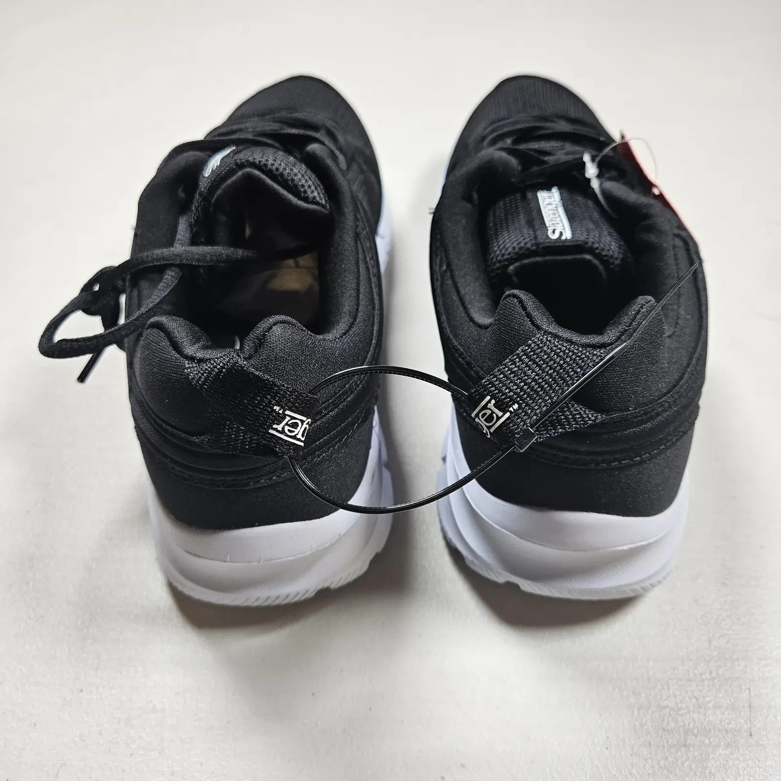 Slazenger Force Mesh Mens Trainers UK 8 EU 42 Black White Memory Foam Shoes image 5