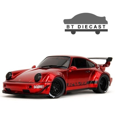 JADA PINK SLIPS PORSCHE RWB BODY KIT 1/18 DIECAST MODEL CAR RED METALLIC 35726