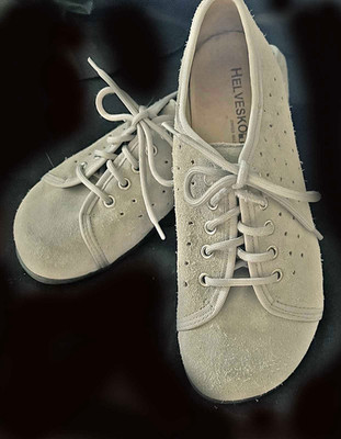 Helvesko Damen Halbschuhe Sommerschuhe Schnürung Hellgrau Gr. 37 NEU