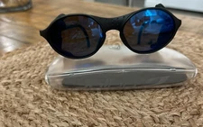 Julbo Glacier Sunglasses Spectron 3 lenses black frame blue mirror side shields