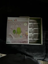 Munchkin Fold Baby Bottle Countertop Drying Rack, Grey
