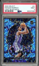2022 Select Keegan Murray RC Light Blue Disco /99 PSA 9 Mint #81 Rookie