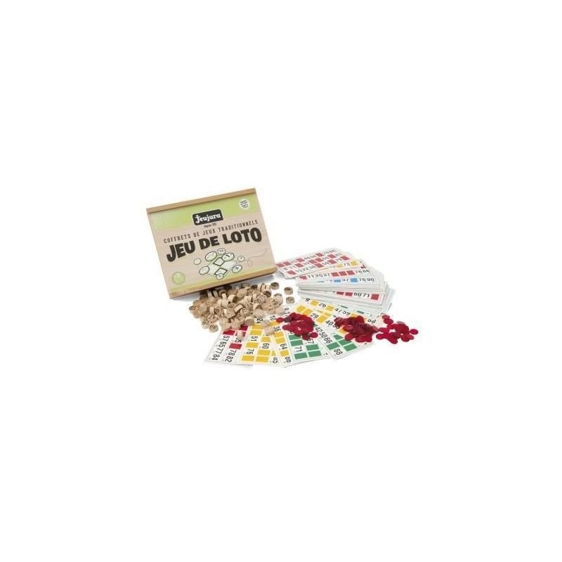 Jeu de loto Jeujura coffret en bois jeu de société traditionnel enfant et adulte