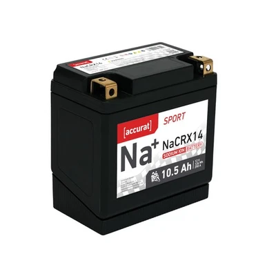 Accurat Sport NaCRX14 Natrium Motorrad-Batterie YTX14-BS 12V 250A Ionen Akku