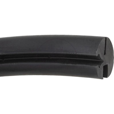 EPDM Rubber Seal for Cab Glass, 15m Length, 19mm B, 27mm H, Black