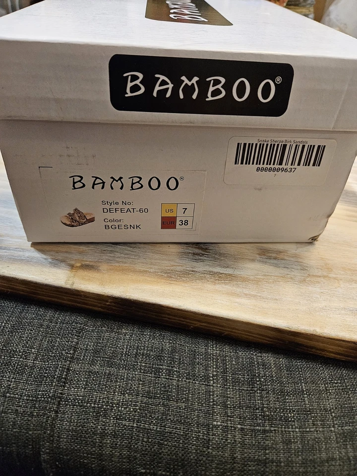 Sandalias borrosas Berkin de bambú con estampado de serpiente Foto 2 de 4