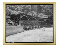 BASEBALL TEAM WARMING UP WELCH WEST VIRGINIA 1930 8X10 GOLD FRAMED PHOTO
