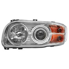 Chrome Headlight Assembly for Peterbilt 388 389 2008-2018 Driver Side