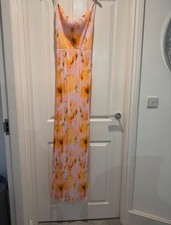 Pretty Little Thing Pink Patterned Maxi Dress