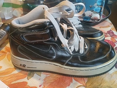 Nike Air Force 1 313643&003 Retro Black. 4.5 Boys. 6.5 Woman's