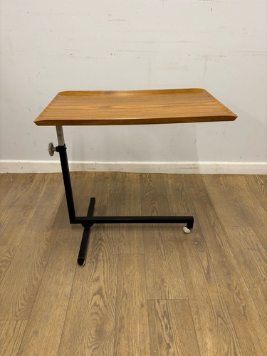 Mid-Century Modern German Variett Trolley – 1950s Chrome & Wood Side Table