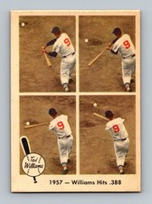 1959 Fleer Ted Williams #58 Hits .388 VGEX-EX Vintage Baseball Card