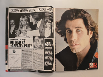 Olivia Newton John  - Very rare newspaper from Norway from 1978 ( Full magazine)