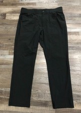 Callaway Golf Mens 36x30 Black Front Front Casual Golf Pants