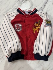 Vintage Disney Winnie the Pooh Baseball Jacket 2T Tigger 100 Acre Wood Varsity