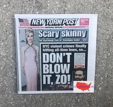 NEW YORK POST - WEDNESDAY DECEMBER 3, 2025 (NYC CRIME DOWN - DON'T BLOW IT ZO)