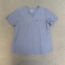 FIGS Scrubs Top Shirt Womens Size Large Blue FW1000
