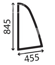 For JCB Teletruk TLT25 TLT30 TLT35 Side Window Left Tinted 845mm height
