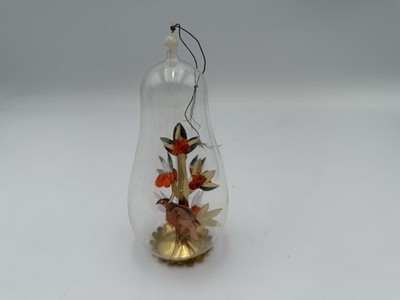 RESL LENZ BIRD CHRISTMAS ORNAMENT WESTERN GERMANY DIORAMA  K12