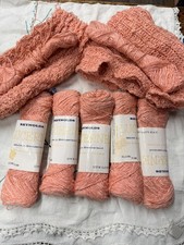 Reynolds Pink Swiss Linen Cotton Yarn 5: 1 oz 110 yrd skeins + partials VTG