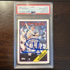 JAY BUHNER 1988 TOPPS TRADED SIGNED AUTOGRAPHED ROOKIE CARD PSA 10 Auto