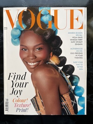 British Vogue UK Magazine - April 2021 - Black Women Beauty Viola Davis, Zendaya