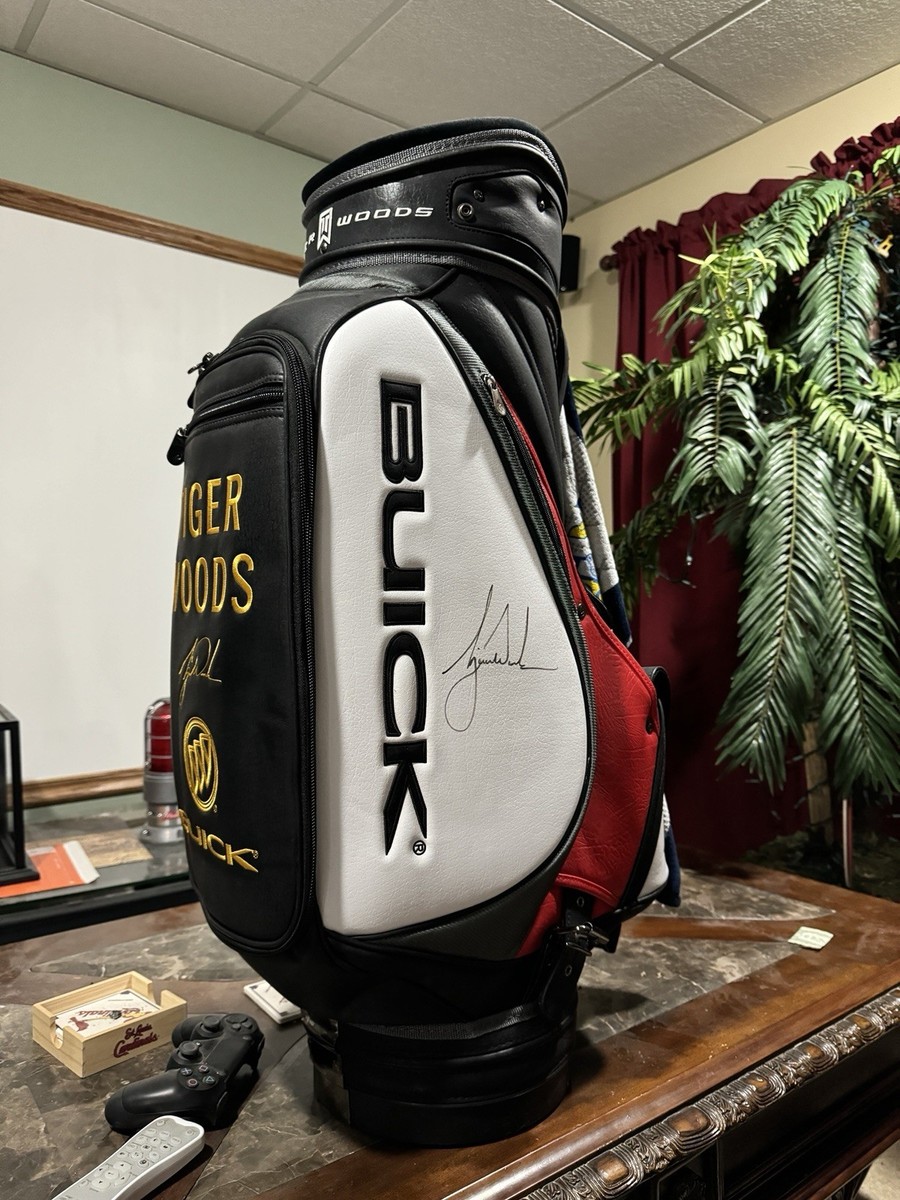 Tiger Woods Golf Staff Bag BUICK TIGER SLAM Bag Signed by Tiger