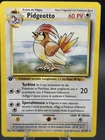 Pokémon TCG Pidgeotto Base Set, 22/102, Regular 1st Edition Rare, Italian MP-HP
