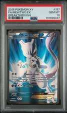 2015 MEWTWO EX 157/162 Breakthrough Pokemon XY Full Art FA Holo GEM Mint PSA 10
